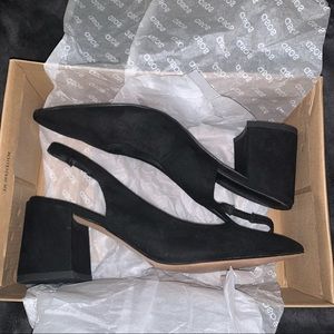 ASOS Faux Suede Heels 10 Wide